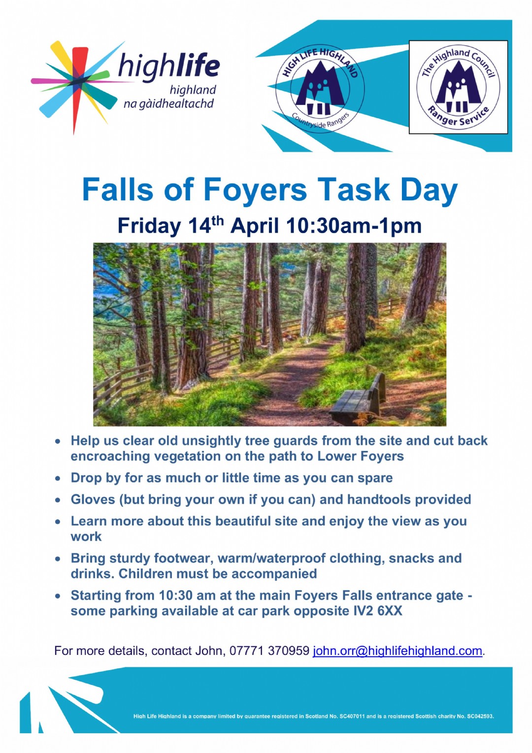 Task Falls Falls of Foyers Task Day | 16 March 2023 | Stratherrick & Foyers ...